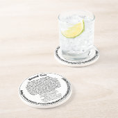 Ronde Tuit Zandsteen Onderzetter (Zijkant)