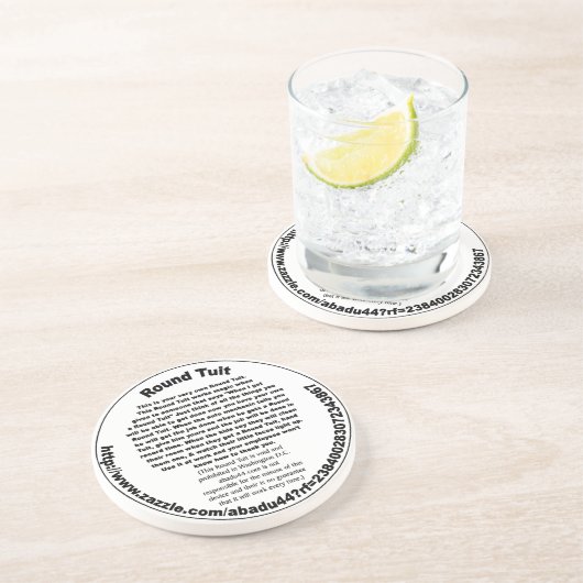 Ronde Tuit Zandsteen Onderzetter (Zijkant)