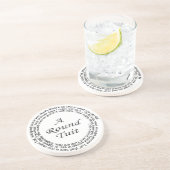 Ronde Tuit Zandsteen Onderzetter (Zijkant)