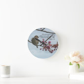 Ronde tweekleurige Matt 10:29 wandklok (Huis)