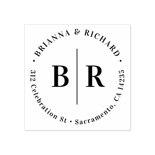 Ronde Typografie & het Initiaal van de BandTerugke Rubberstempel (Afrduk)