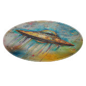 Ronde UFO UAP Snijplank (Hoek)