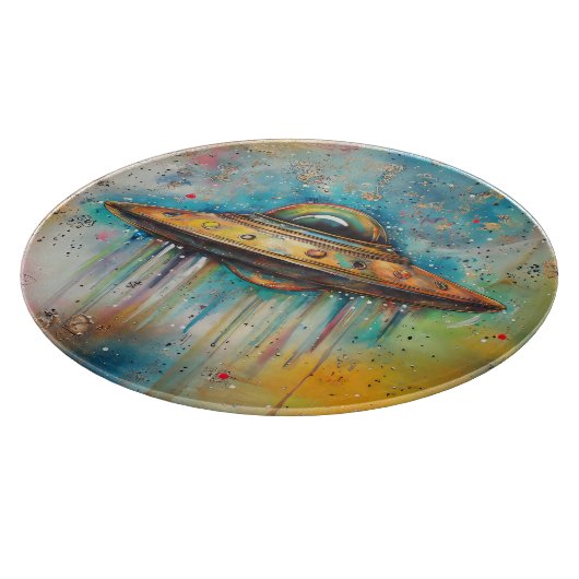 Ronde UFO UAP Snijplank (Hoek)