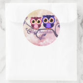 Ronde Uilen Hot Chocolade Label (Tas)