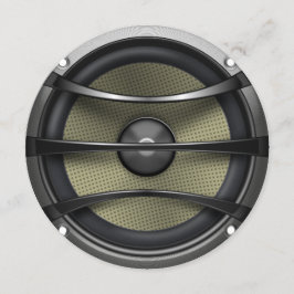 Ronde uitnodiging voor muziekvoorspreker van Birth