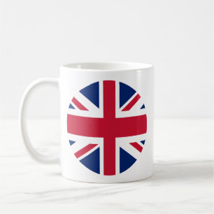Ronde Union Jack-koffiemok Koffiemok