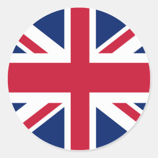 Ronde Union Jack Sticker