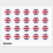 Ronde Union Jack Sticker Met Witte Rand (Vel)