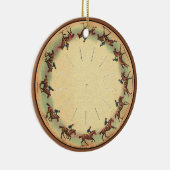 Ronde van Cantering Horse Keramisch Ornament (Rechts)