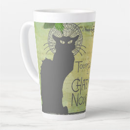 Ronde van Chat Noir Collage in Parijs Latte Mok