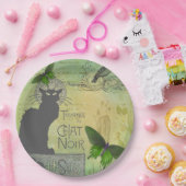  Ronde van Chat Noir Collage in Parijs Papieren Bordje (Feest)