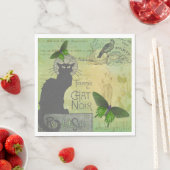  Ronde van Chat Noir Collage in Parijs Servet (Insitu)