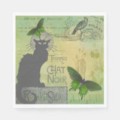  Ronde van Chat Noir Collage in Parijs Servet (Voorkant)
