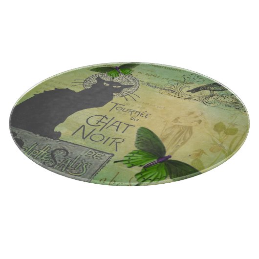  Ronde van Chat Noir Collage in Parijs Snijplank (Hoek)