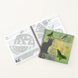 Ronde van Chat Noir Collage Recipe Notitieboek