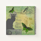 Ronde van Chat Noir Collage Recipe Notitieboek (Achterkant)