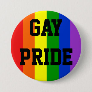Ronde van de Button van Gay Pride Rainbow