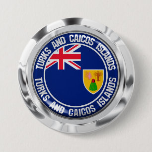 Ronde van de eilanden van de Turks- en Caicoseilan Button 7,6 Cm
