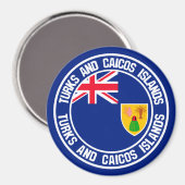 Ronde van de eilanden van de Turks- en Caicoseilan Magneet (Voorkant / Achterkant)