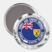 Ronde van de eilanden van de Turks- en Caicoseilan Magneet (Voorkant / Achterkant)