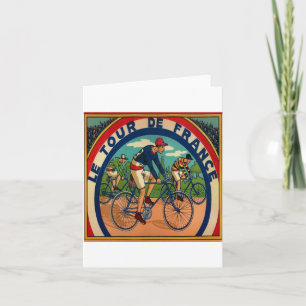 Ronde van De France Vintage Kaart