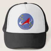 Ronde van de Logo van de Roscosmos Trucker Pet (Voorkant)
