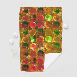 Ronde van de textuur op onbewerkt sinaasappel golfhanddoek