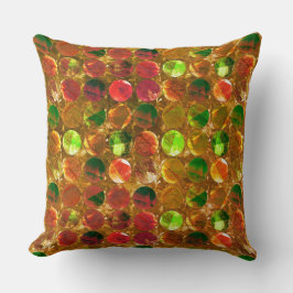 Ronde van de textuur op onbewerkt sinaasappel kussen