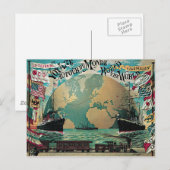 Ronde van de wereldtentoonstelling briefkaart (Voorkant / Achterkant)