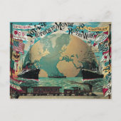 Ronde van de wereldtentoonstelling briefkaart (Voorkant)