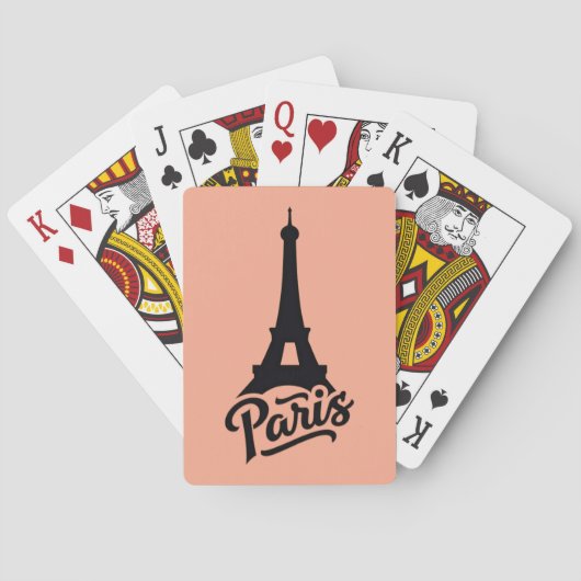 Ronde van Eiffel de Paris (Frankrijk) Pokerkaarten (Achterkant)