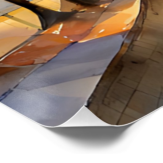 Ronde van Eiffel Parijs Frankrijk Perfect Poster (Hoek)