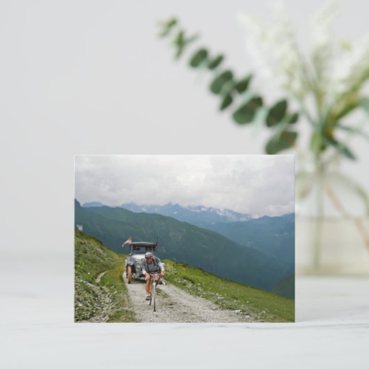 Ronde van Frankrijk 1925 - Onbekende renner Col d' Briefkaart (Staand voorkant)