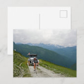 Ronde van Frankrijk 1925 - Onbekende renner Col d' Briefkaart (Voorkant / Achterkant)