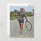 Ronde van Frankrijk 1928, etappe 7 Italiaanse Gius Briefkaart (Voorkant / Achterkant)