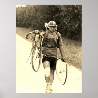 Ronde van Frankrijk 1928 Italiaans Giusto Cerutti  Poster