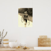 Ronde van Frankrijk 1928 Italiaans Giusto Cerutti Poster (Keuken)