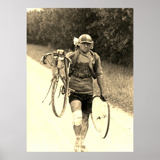 Ronde van Frankrijk 1928 Italiaans Giusto Cerutti Poster (Voorkant)