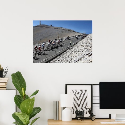 Ronde van Frankrijk top Ventoux Poster (Thuiskantoor)