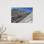 Ronde van Frankrijk top Ventoux Poster (Keuken)