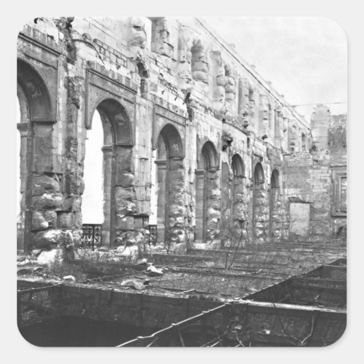 Ronde van het Hof van Beroep Vierkante Sticker (Voorkant)