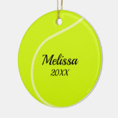 Ronde van het Ornament van Tennis Ball met dubbele (Links)