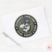 Ronde van het roken van Eagle Ronde Sticker (Envelop)