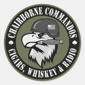 Ronde van het roken van Eagle Ronde Sticker