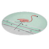 Ronde van het snijbord van Flamingo Aqua Snijplank (Hoek)
