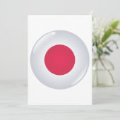 Ronde van Japan Vlag Uitnodigingen (Staand voorkant)
