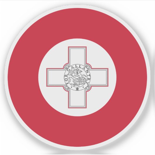 Ronde van Malta Sticker (Voorkant)
