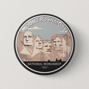 Ronde van Rushmore National Monument Retro Ronde Button 5,7 Cm