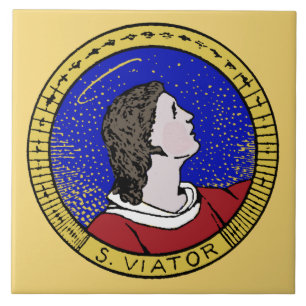 Ronde van St Viator van Lyon de catechist (LD 01) Tegeltje