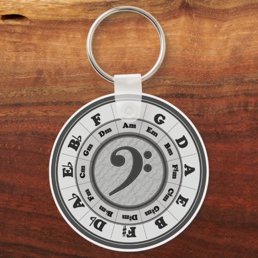 Ronde van vijf baasjes sleutelhanger (Voorkant)
